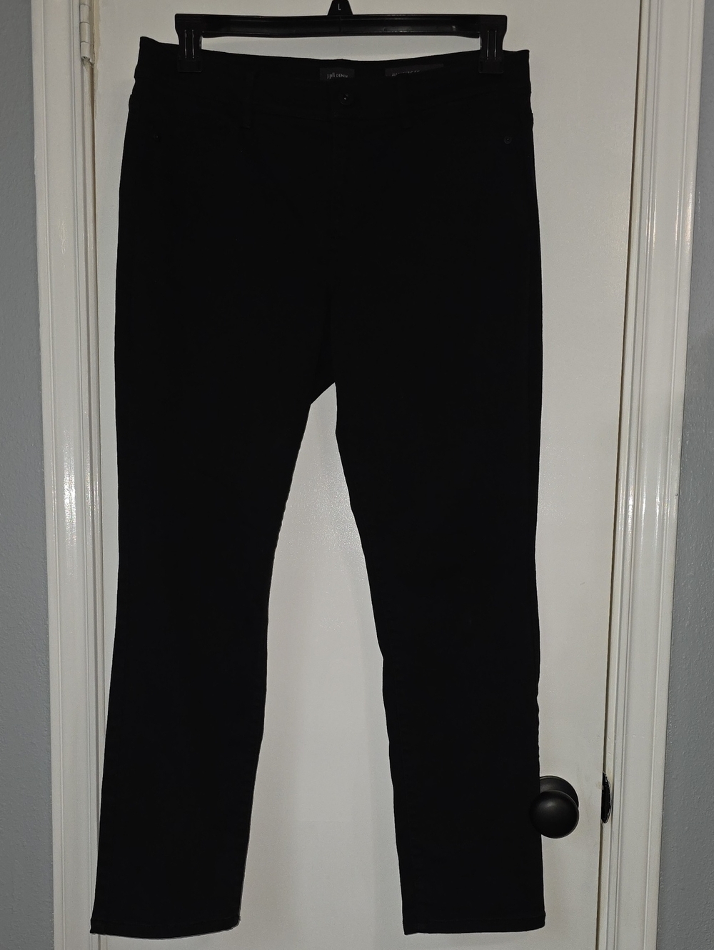 J. Jill Black Denim Authentic Fit Slim Ankle Jeans Sz 10
